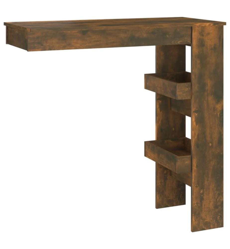 Wand-Bartisch Räuchereiche 102x45x103,5 cm Holzwerkstoff