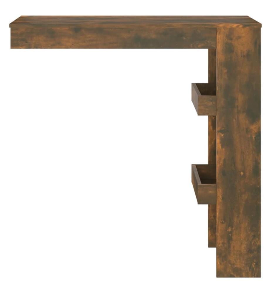 Wand-Bartisch Räuchereiche 102x45x103,5 cm Holzwerkstoff