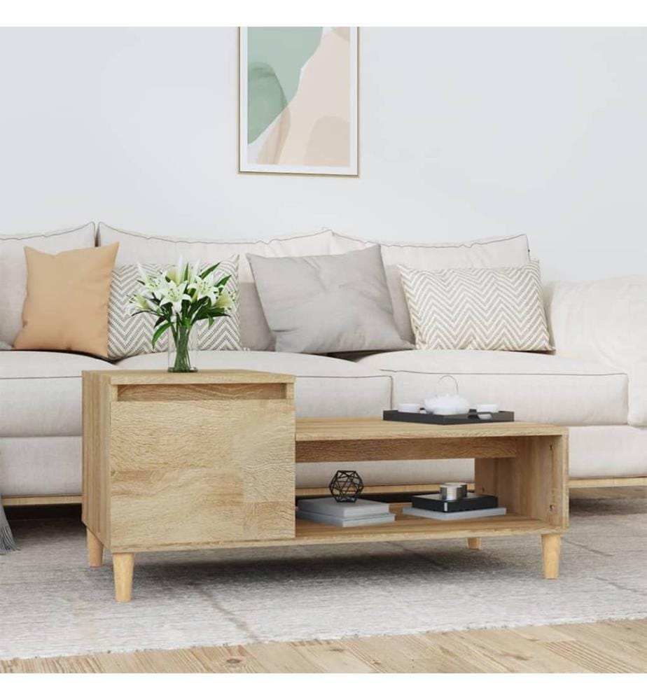 Couchtisch Sonoma-Eiche 100x50x45 cm Holzwerkstoff