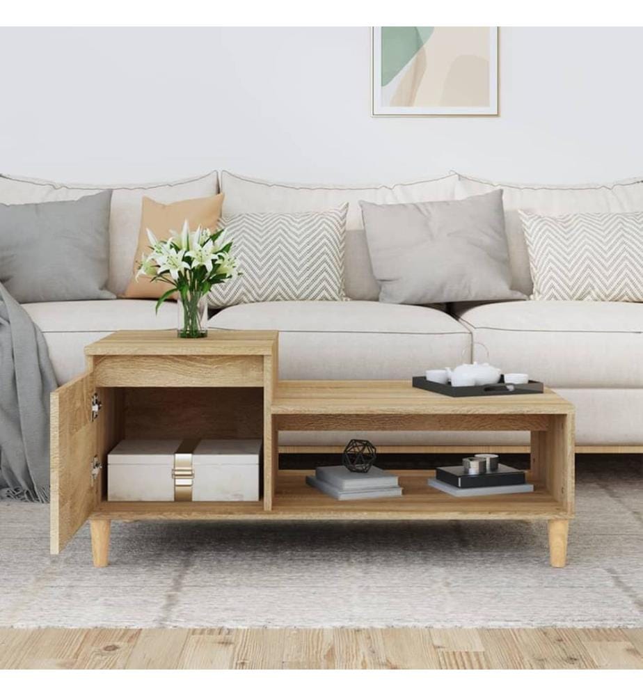 Couchtisch Sonoma-Eiche 100x50x45 cm Holzwerkstoff