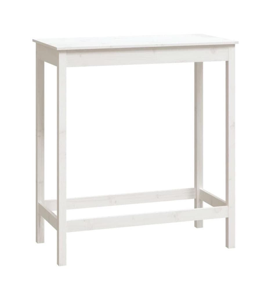 Bartisch Weiss 100x50x110 cm Massivholz Kiefer