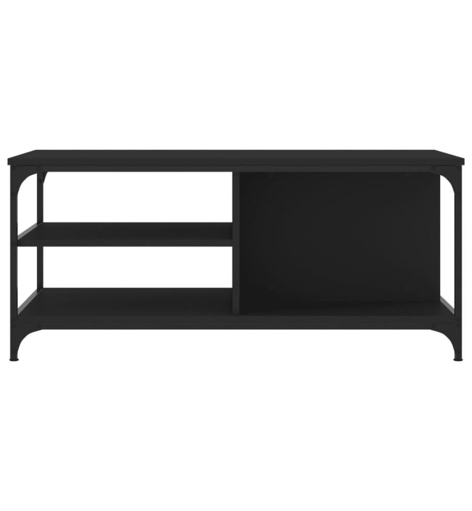 Table basse Noir 100x50x45 cm Bois d'ingénierie