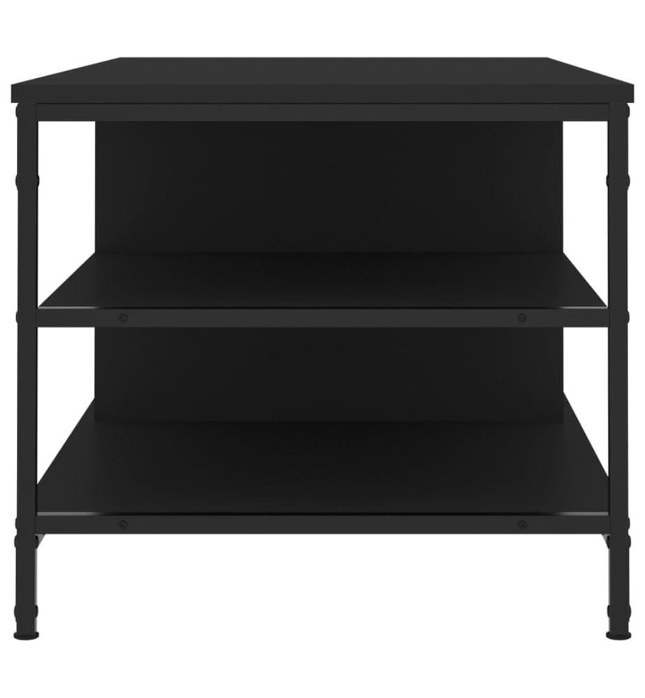 Table basse Noir 100x50x45 cm Bois d'ingénierie
