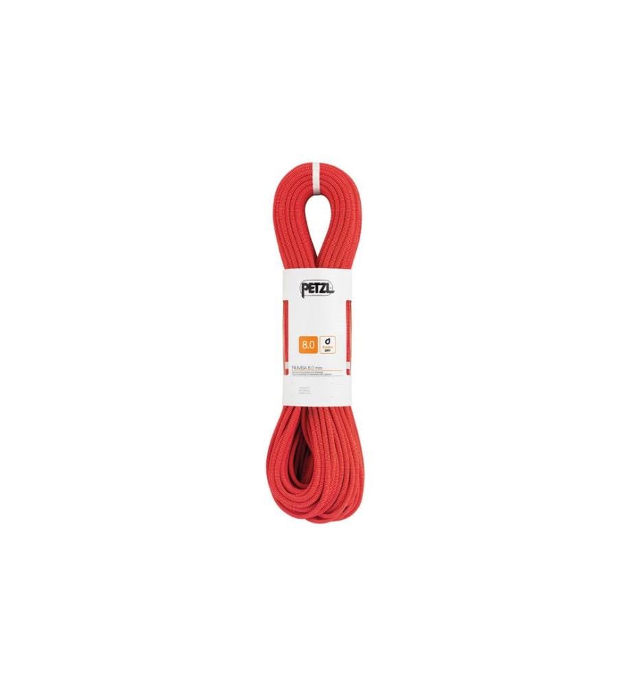 PETZL - Corde à grimper Rumba Half Dry 8.0, Rouge, longueur: 60 m