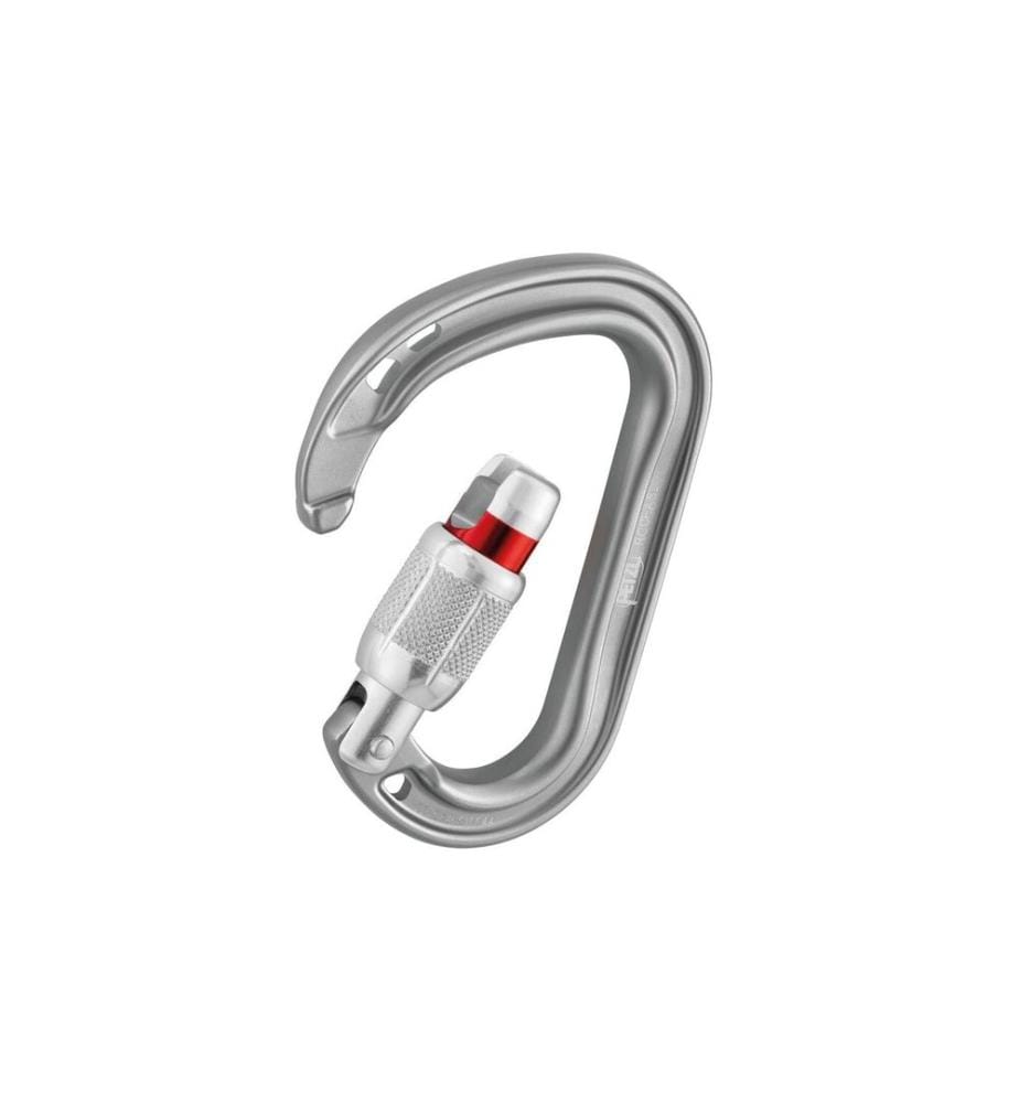 PETZL - Rocha Screw-Lock Carabiner, Gris