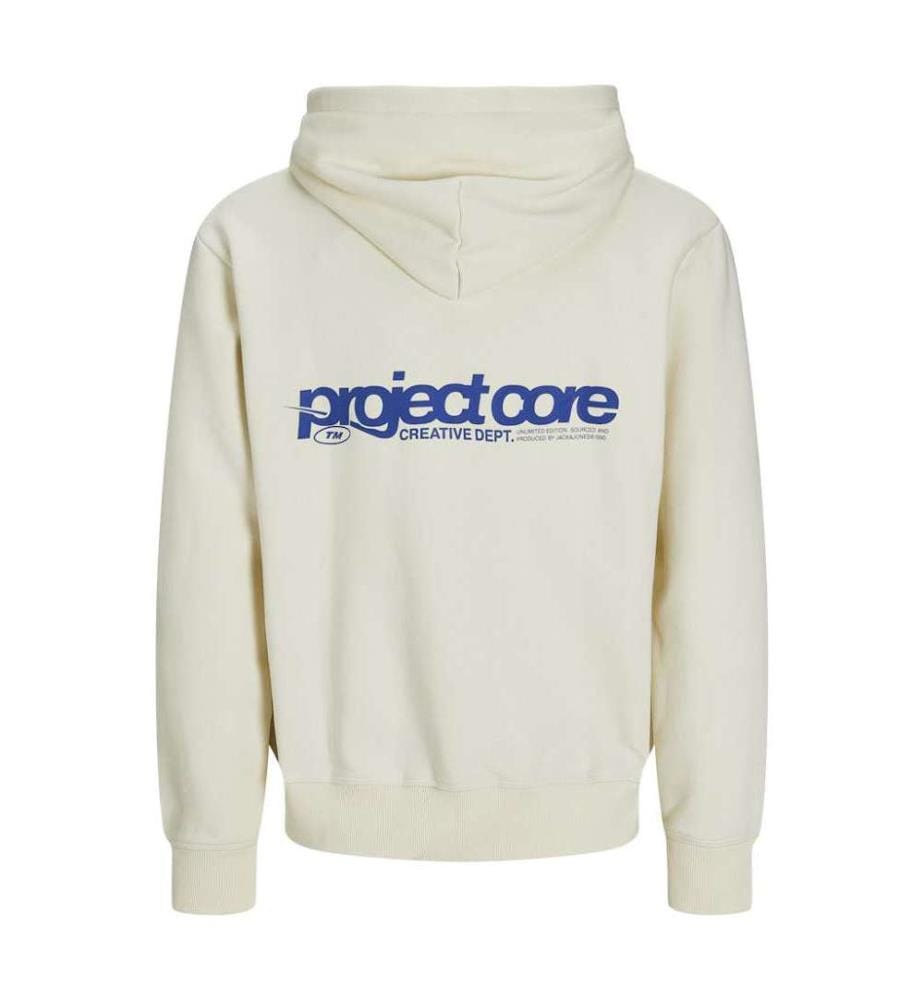Sweat à capuche imprimé - Blanc