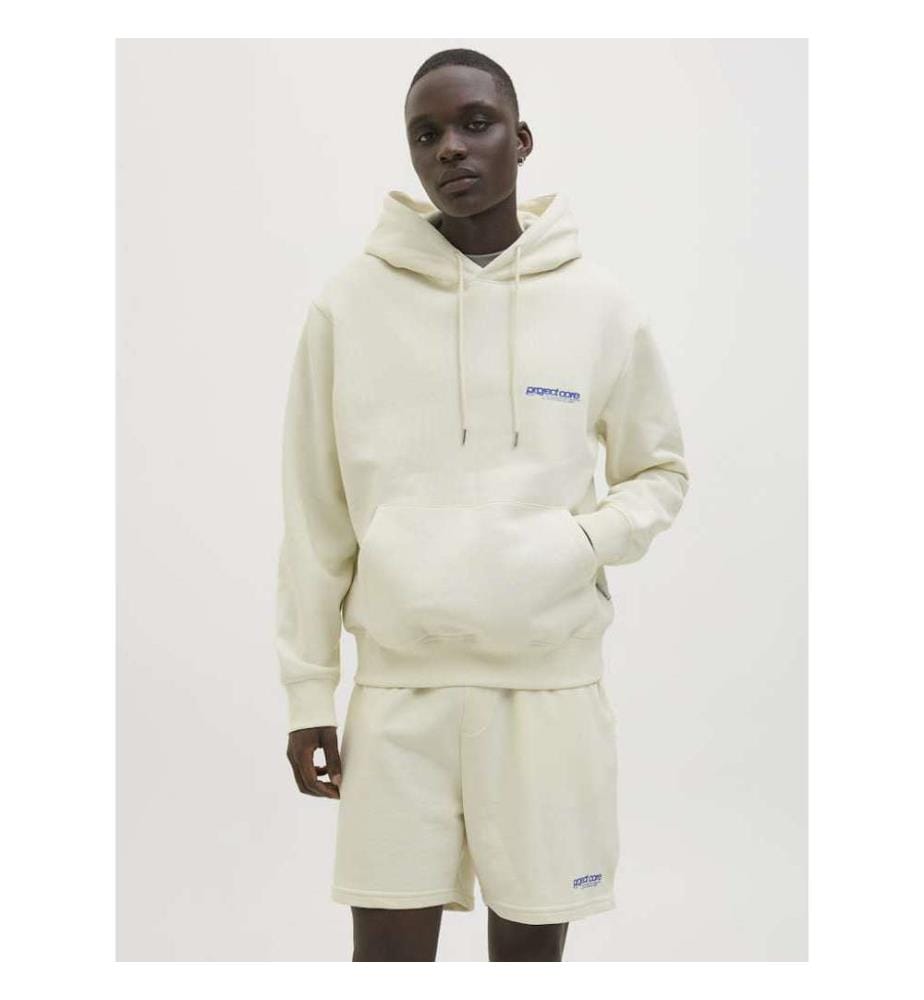 Sweat à capuche imprimé - Blanc
