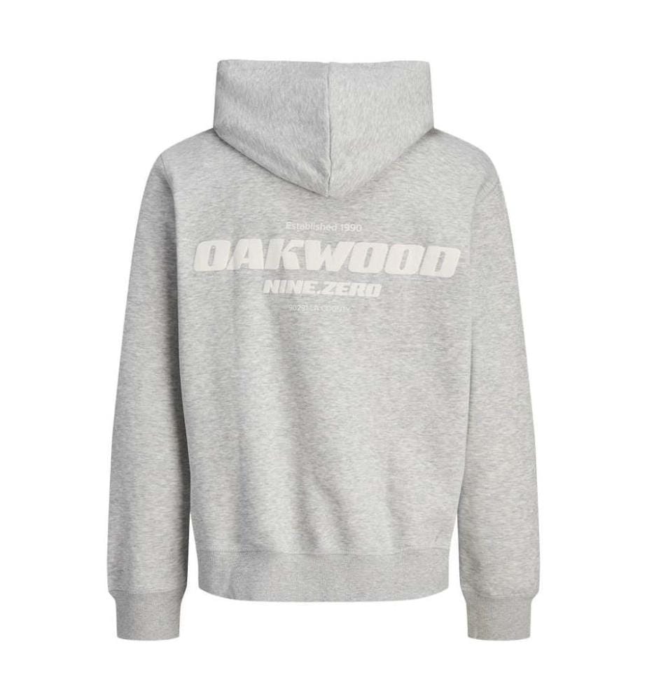 Hoodie mit Rückenprint - Grau