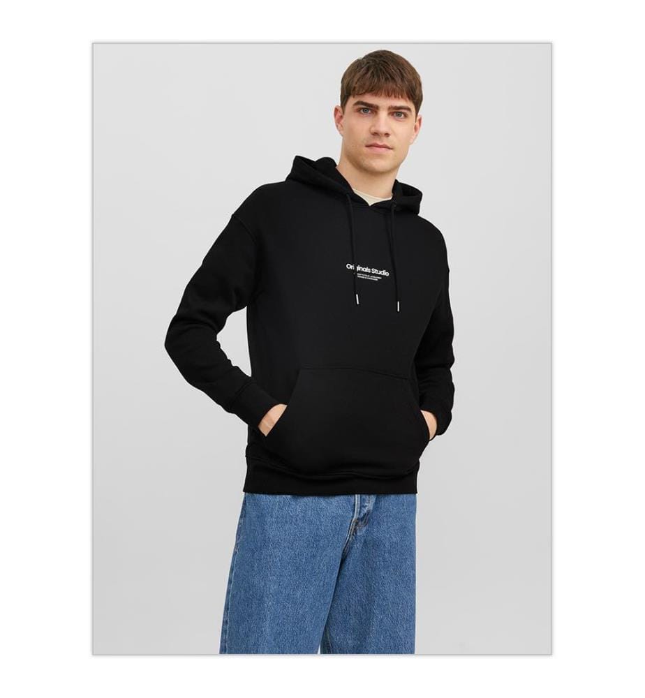 Schlichter Hoodie - Schwarz