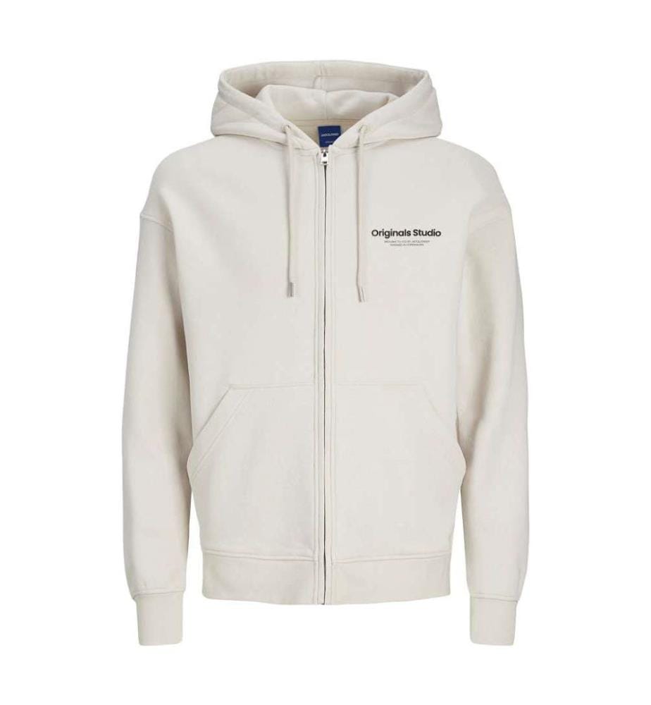 Sweat à capuche zippé - Blanc