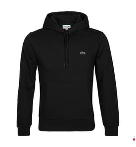 Hoodie aus Bio - Baumwolle - Schwarz