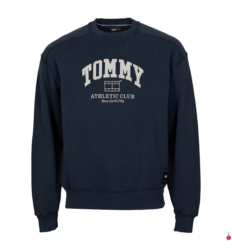 Sweat Varsity Garment Dyed Boxy Regular Fit - Marine