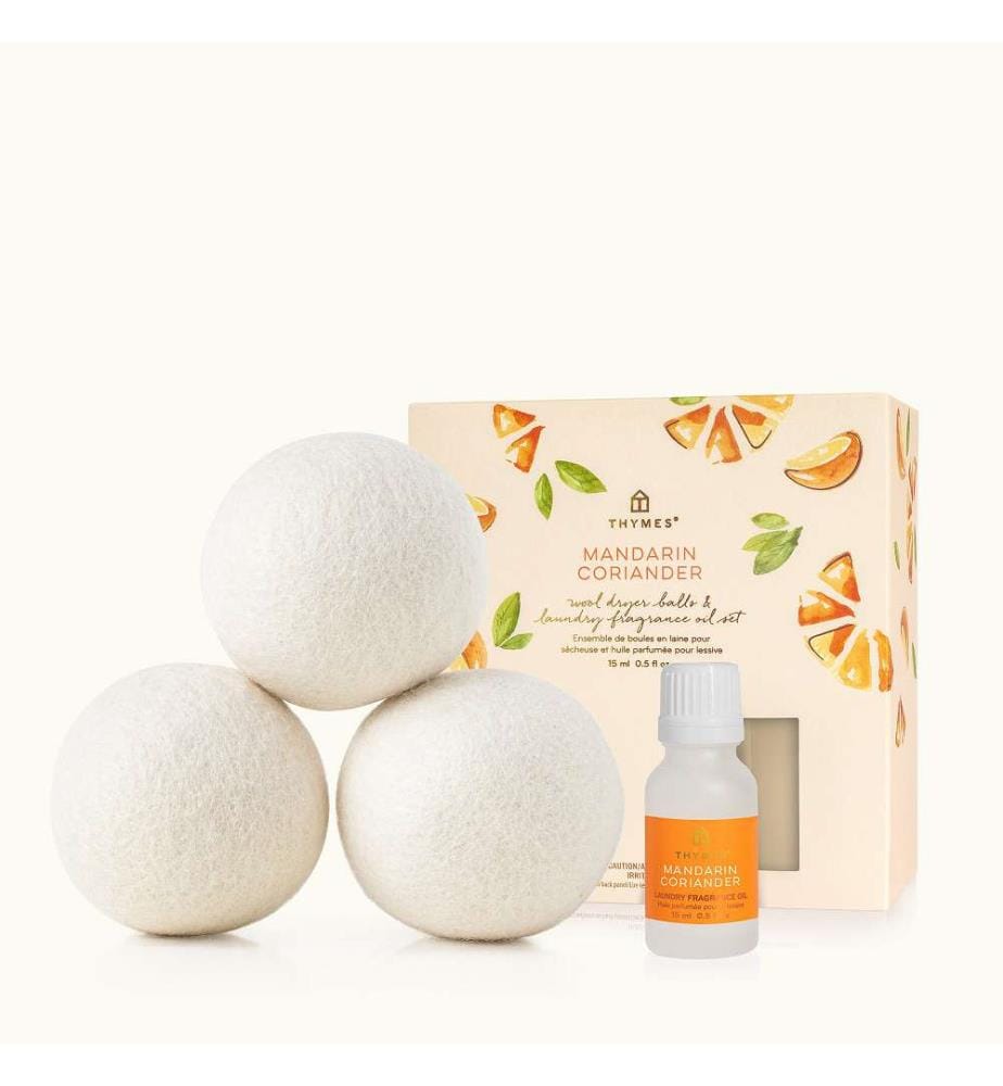 Coffret Boules de Séchage & Huile Mandarine & Coriandre - 15 ml