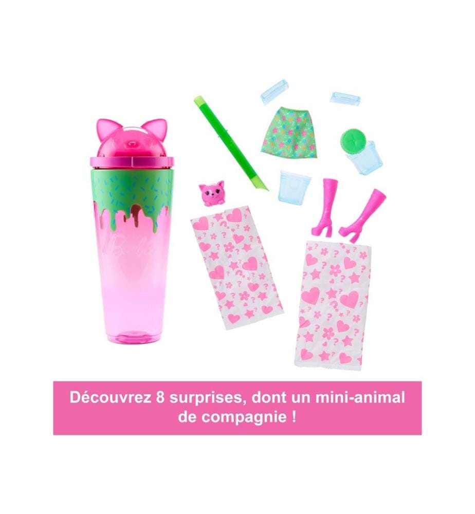 Pop-Puppe Reveal Serie Shakes mit Kätzchen - Rosa
