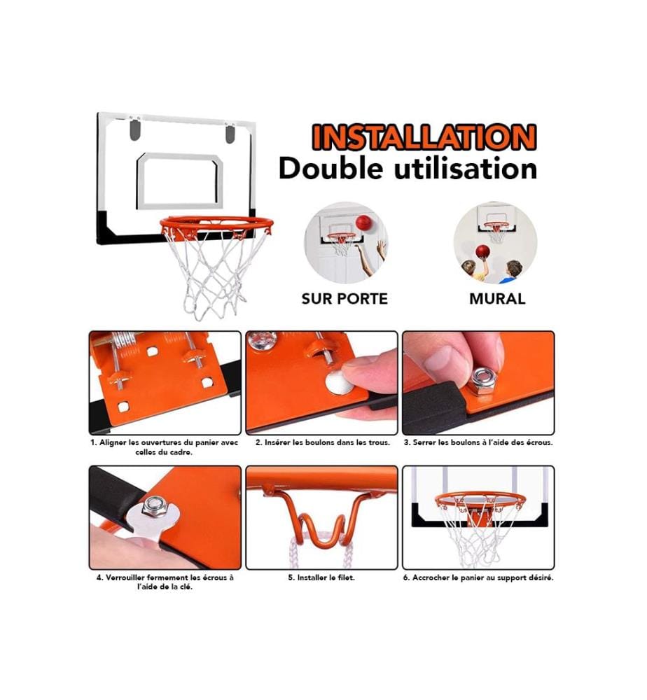 Mini Indoor Basketballkorb mit Türhaken