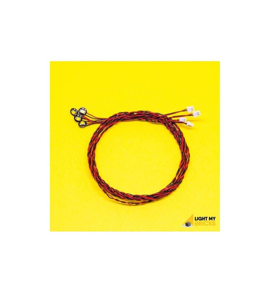 Light My Bricks accessoire Light My Bricks Flashing Red 30 cm 4er Pack