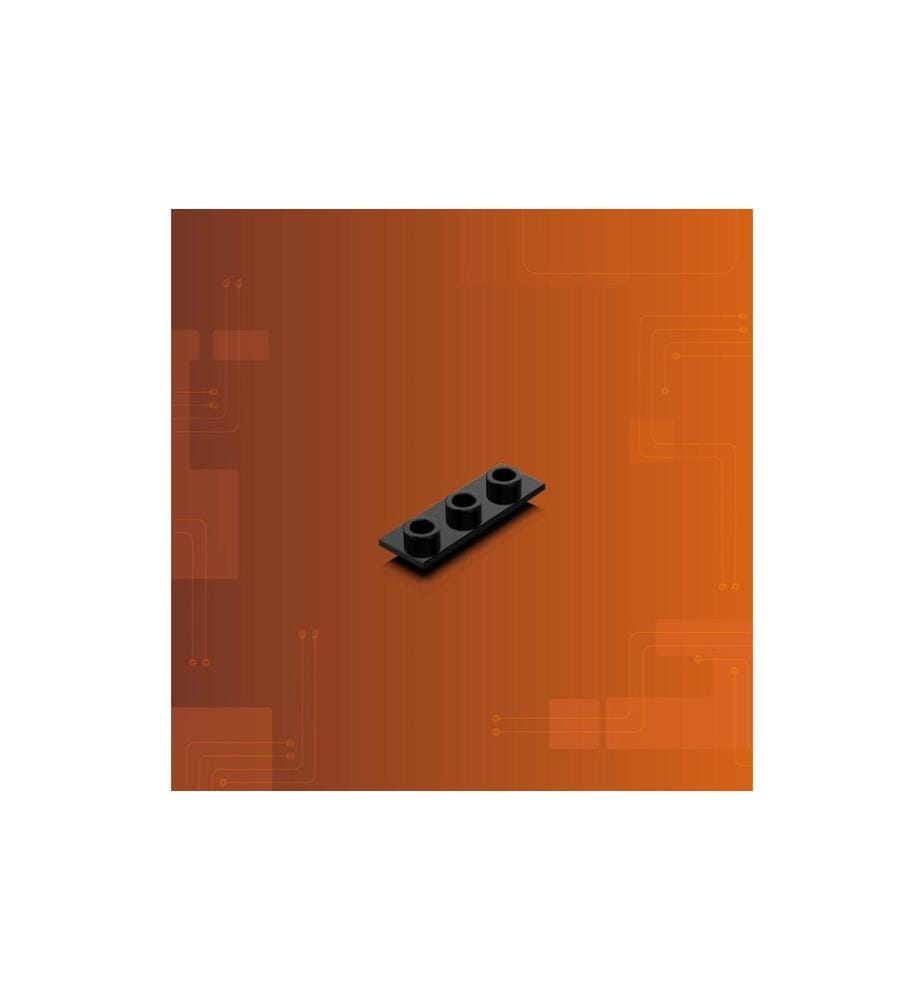 Plaque de connexion 2.0 Light My Bricks 1x3 noir
