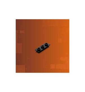 Plaque de connexion 2.0 Light My Bricks 1x3 noir