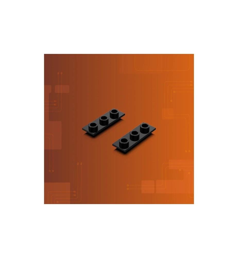 Plaque de connexion 2.0 Light My Bricks 1x3 noir