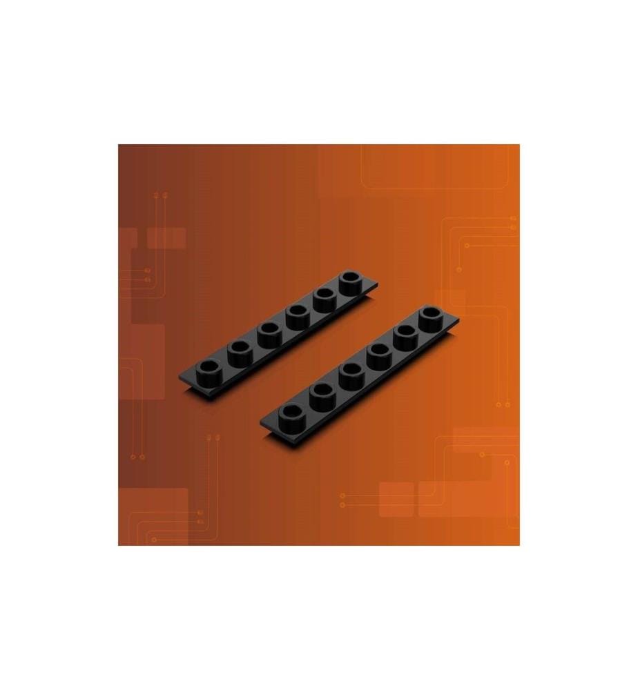 Light My Bricks 2.0 Plaque de connexion Tether 1x6 Noir