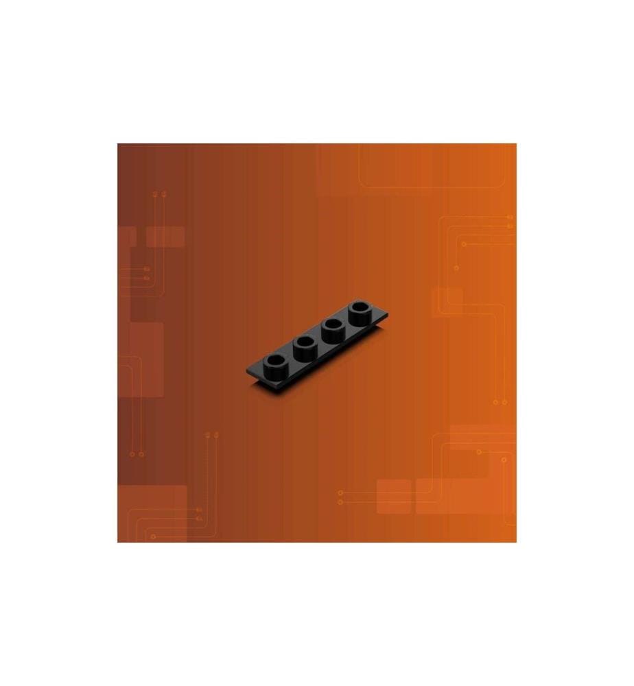 Light My Bricks 2.0 Tether Verbindungsplatte 1x4 Schwarz