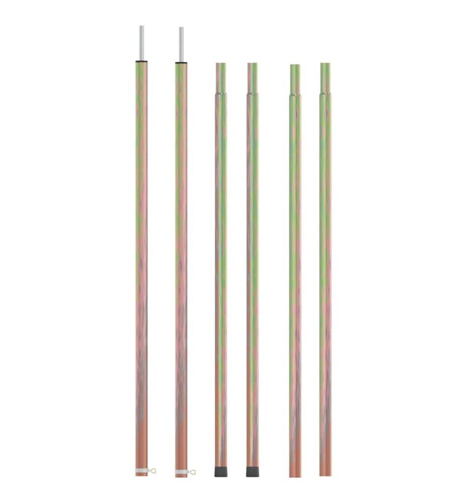 Teleskop-Zeltstangen 170-255 cm 2 Stk. Verzinkter Stahl