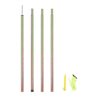 Sonnensegel Stange 200 cm Verzinkter Stahl
