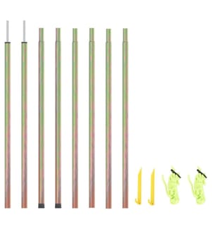 Sonnensegel Stangen 2 Stk. 250 cm Verzinkter Stahl