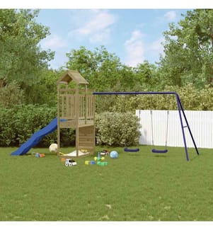 Aire de jeux d'extérieur bois de pin imprégné