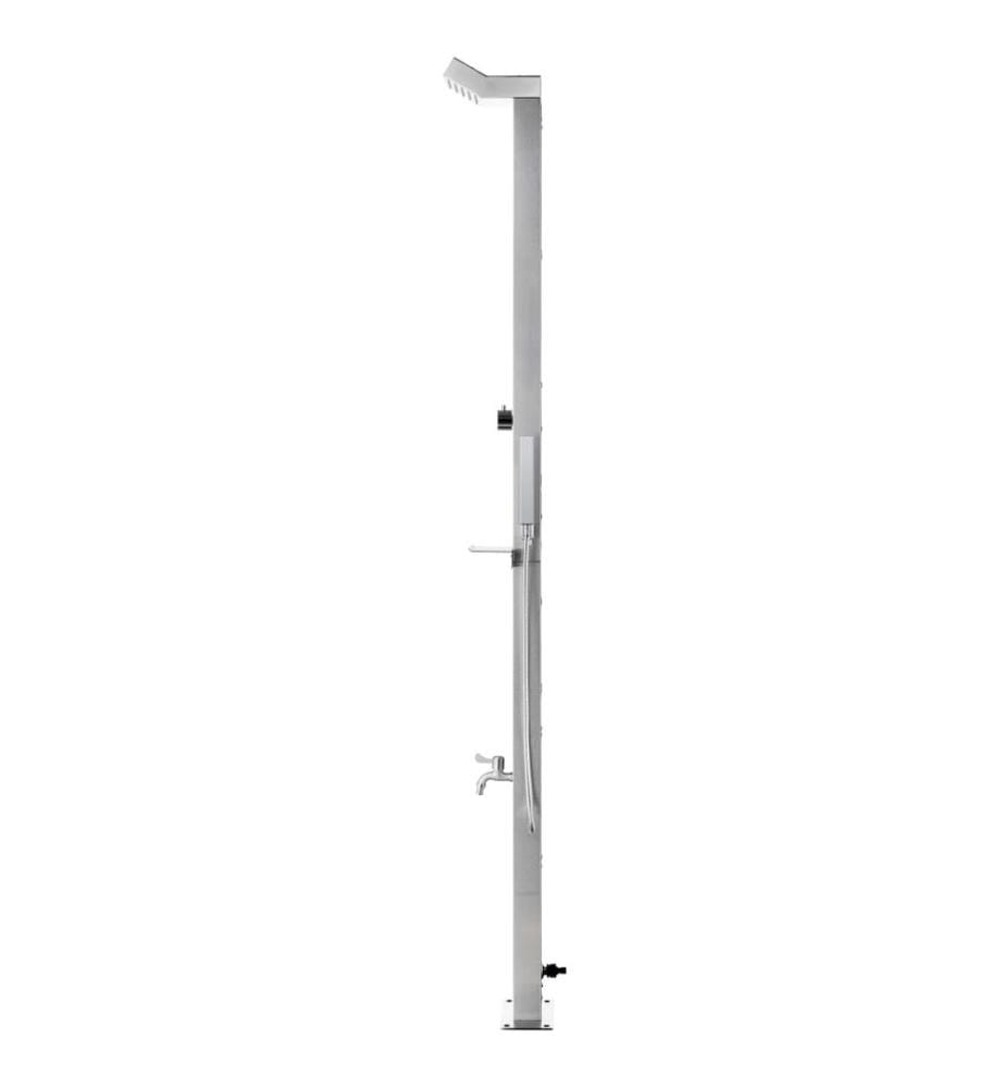 Gartendusche 220 cm Edelstahl