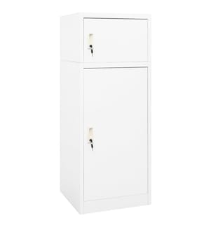 Armoire à selles Blanc 53x53x140 cm Acier