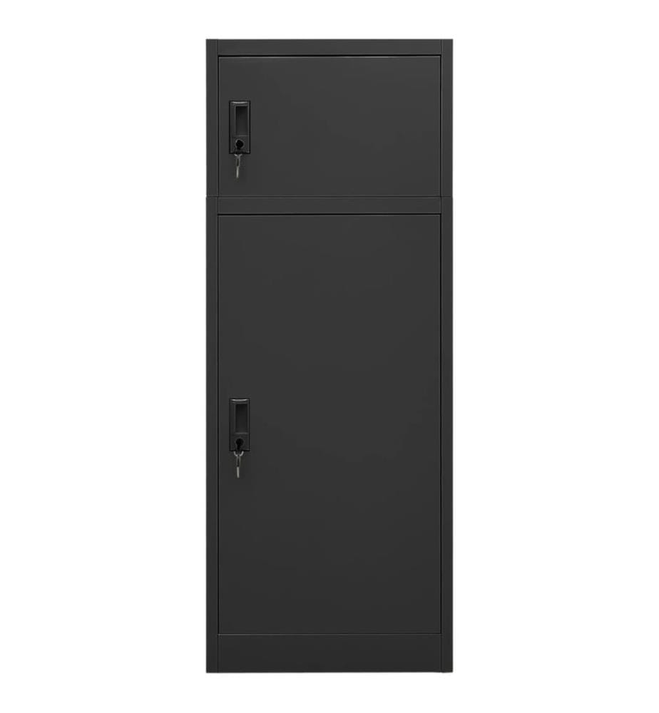Sattelschrank Anthrazit 53x53x140 cm Stahl