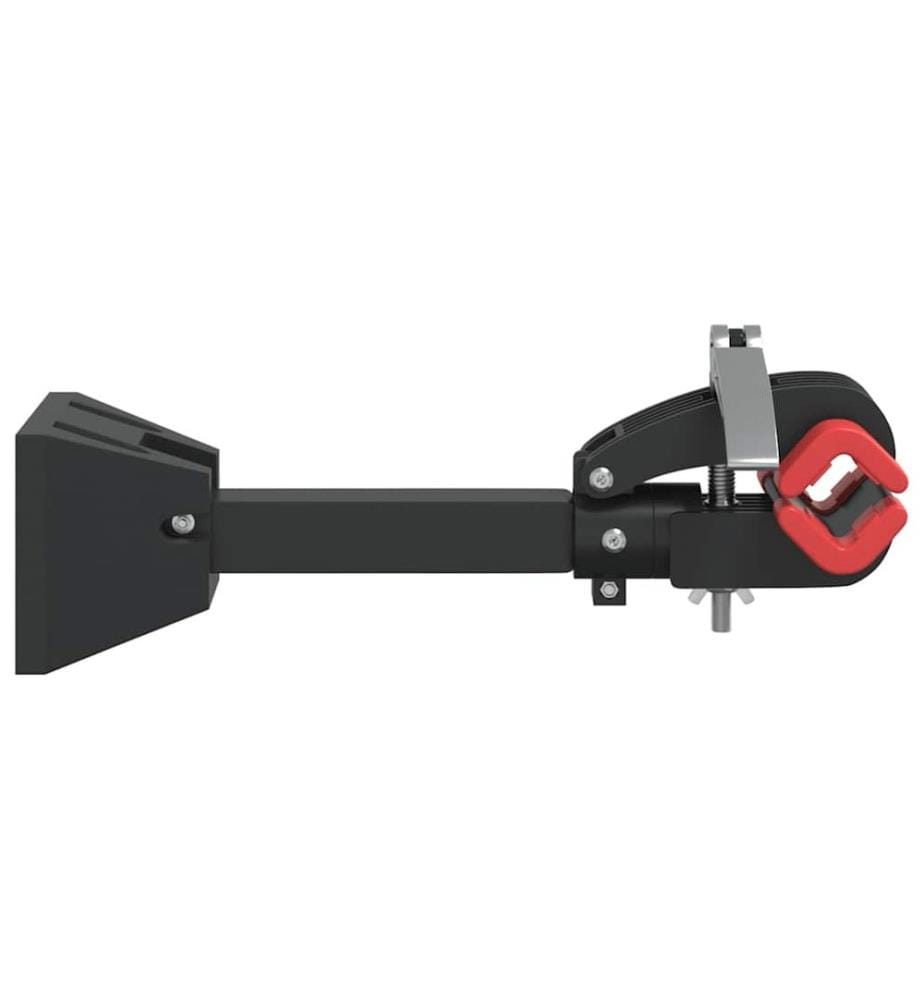 Support mural pour réparation de vélo pliable rouge et noir