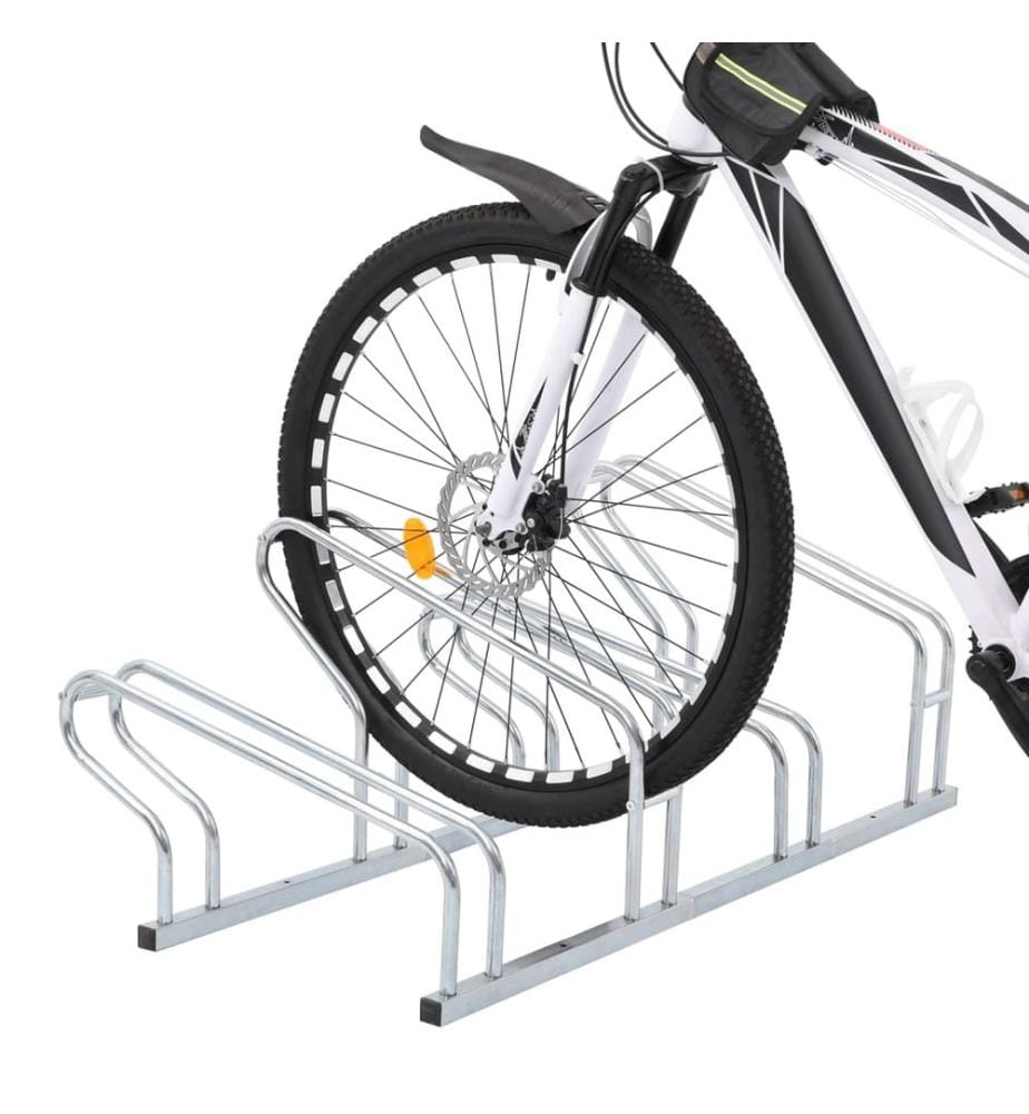 Fahrradständer für 4 Fahrräder Freistehend Verzinkter Stahl