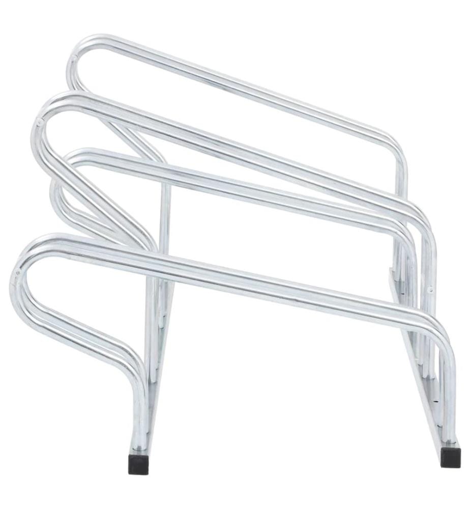 Fahrradständer für 4 Fahrräder Freistehend Verzinkter Stahl