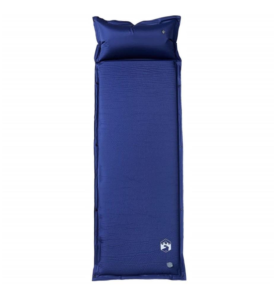 Selbstaufblasende Isomatte mit Kissen Marineblau