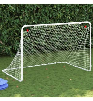 Fussballtor Weiss 122 x 81 x 81 cm Stahl