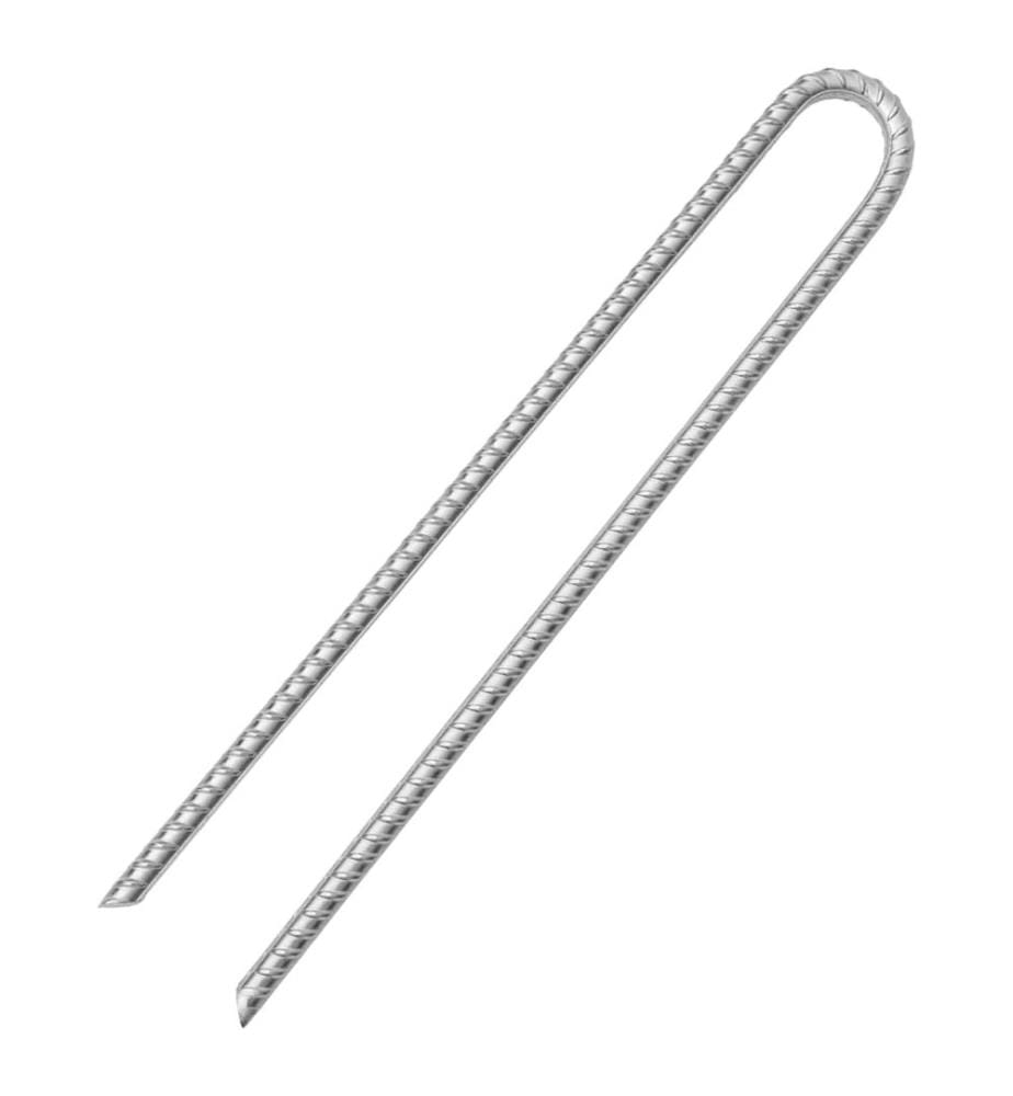 Zeltheringe 12 Stk. U-Form 41,5 cm Ø12 mm Verzinkter Stahl