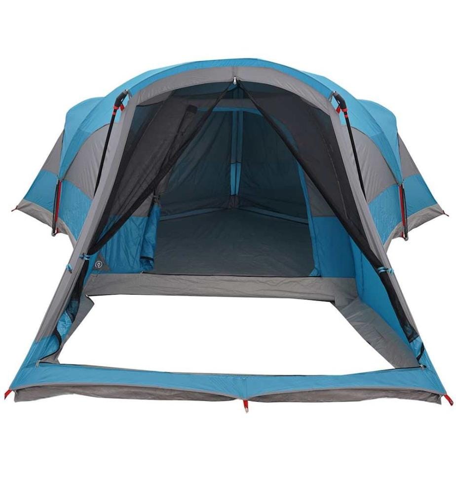 Tente familiale tunnel 8 personnes bleu imperméable