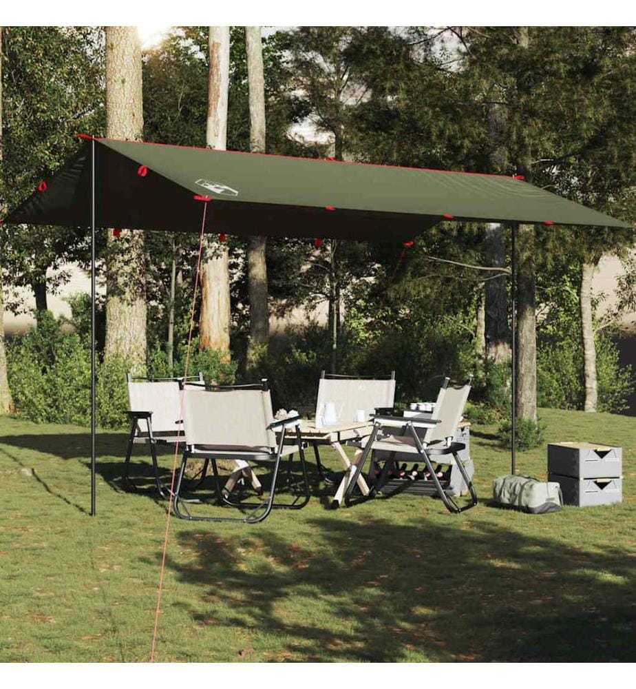 Bâche de camping vert olive 506x306 cm imperméable