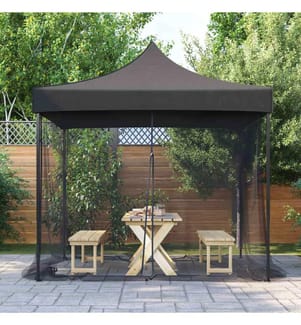 Moustiquaire d'extérieur 220 mailles noire 300 x 300 x 200 cm