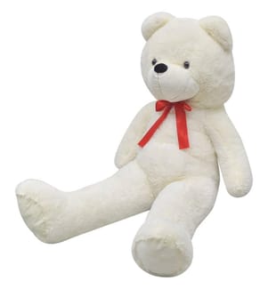 Teddybär Kuscheltier Plüsch Weiss 170 cm