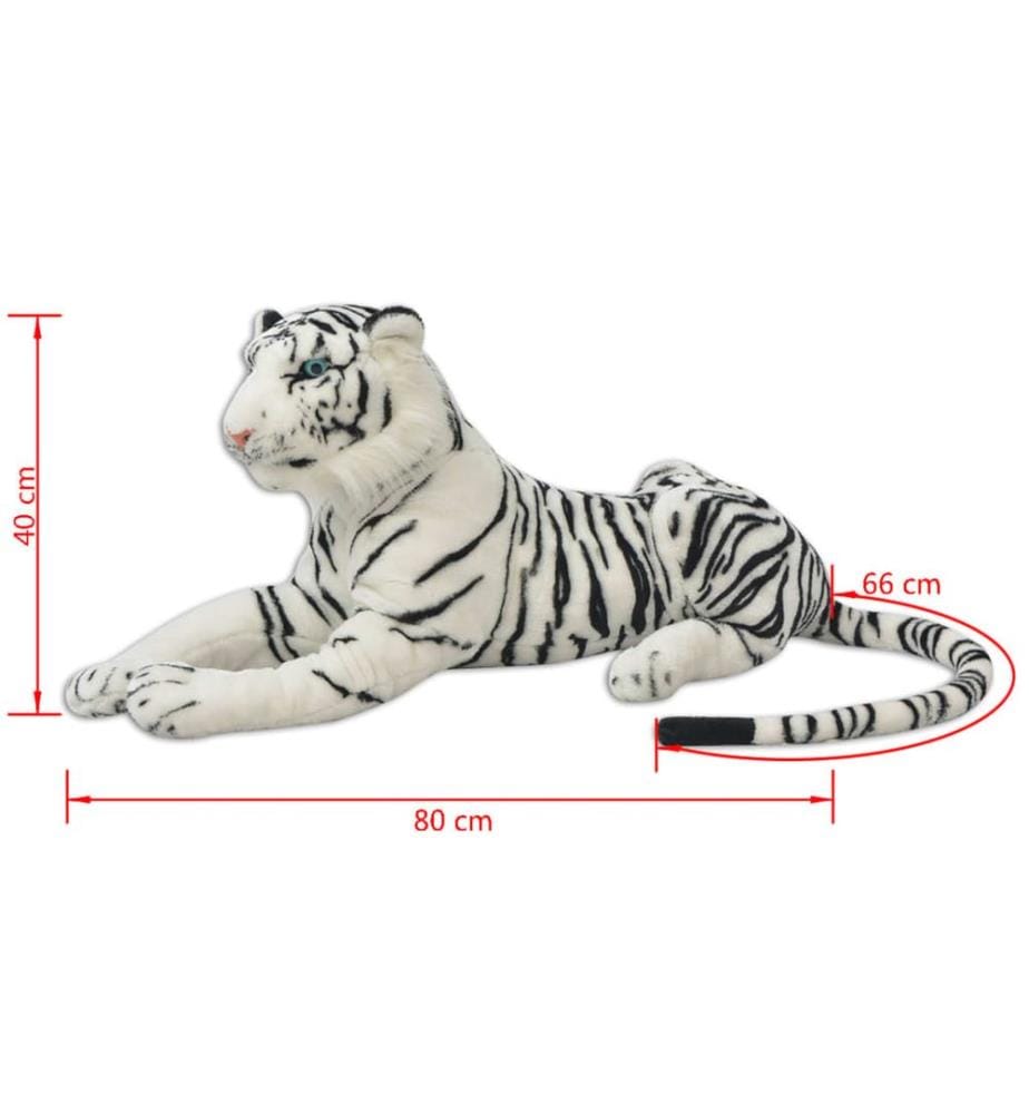 Tiger Plüschtier Weiss XXL