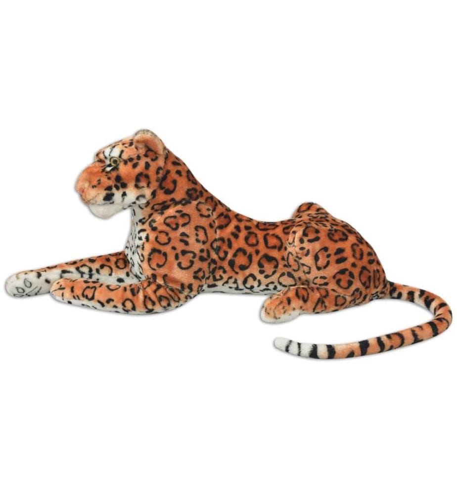 Leopard Kuscheltier Plüsch Braun XXL