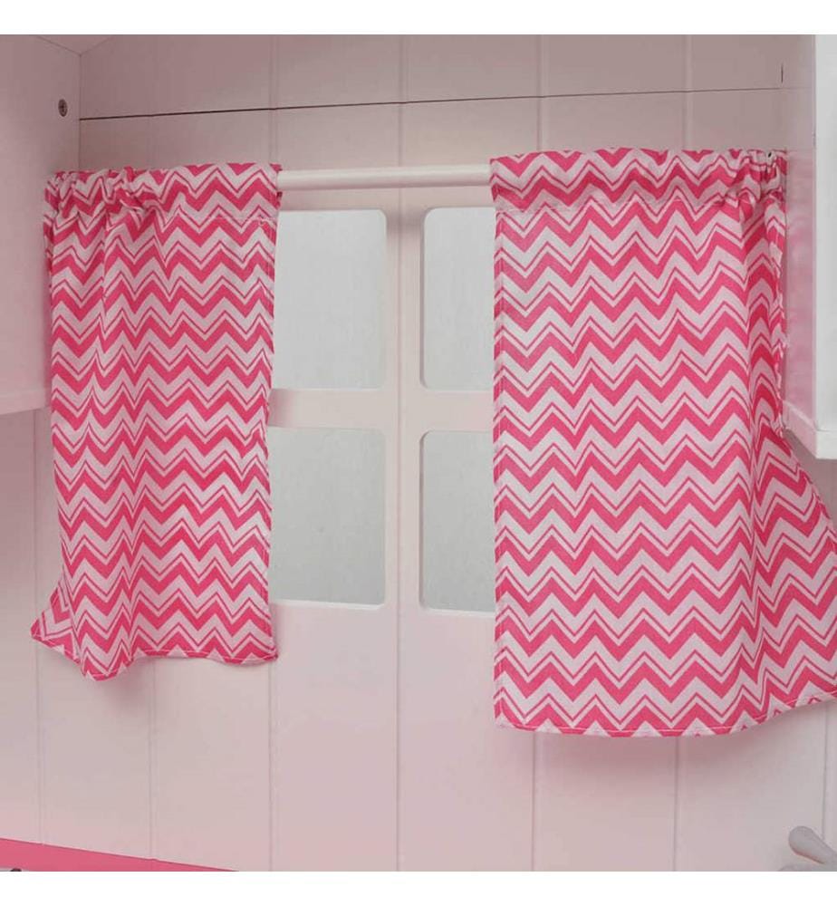 Spielzeugküche Holz 82×30×100 cm Rosa und Weiss