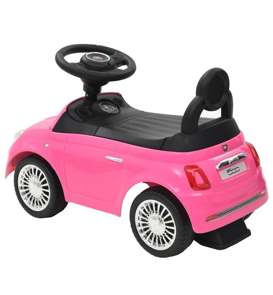 Kinder-Aufsitzauto Fiat 500 Rosa