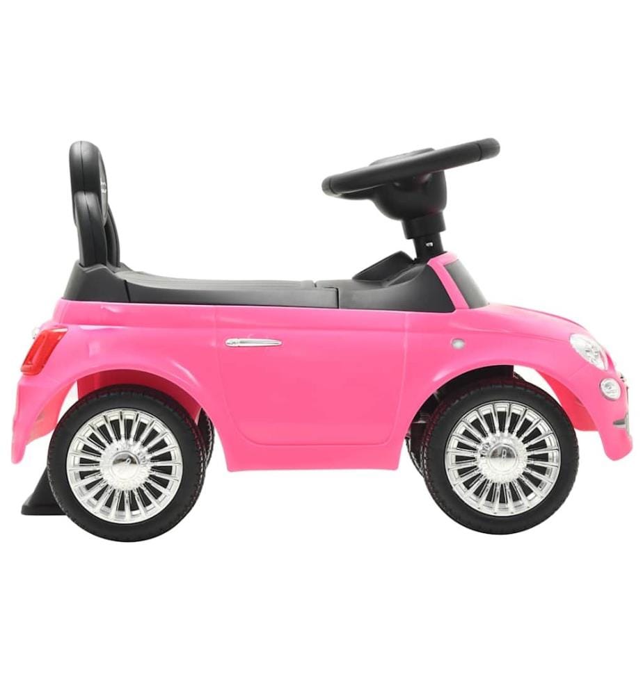 Kinder-Aufsitzauto Fiat 500 Rosa