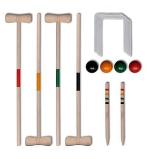 Krocket-Set Holz 4 Spieler
