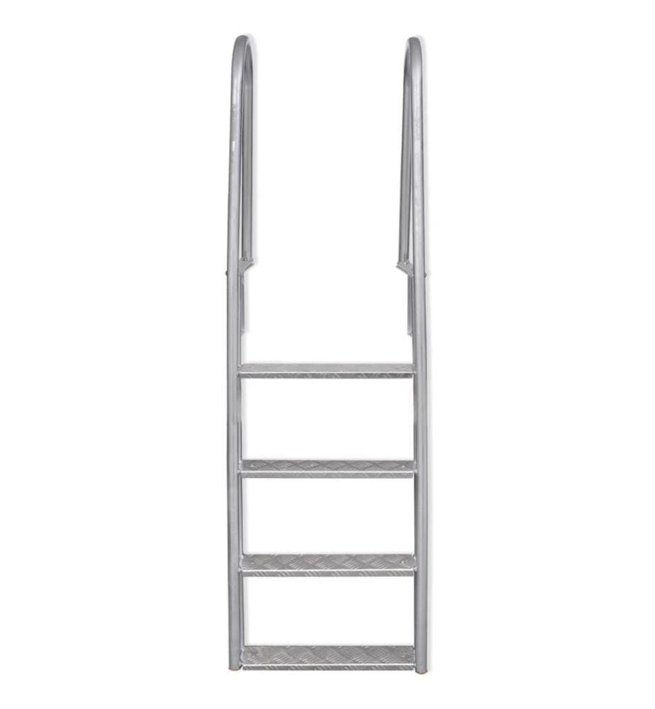 Steg-/Poolleiter 4-stufig Aluminium 167 cm