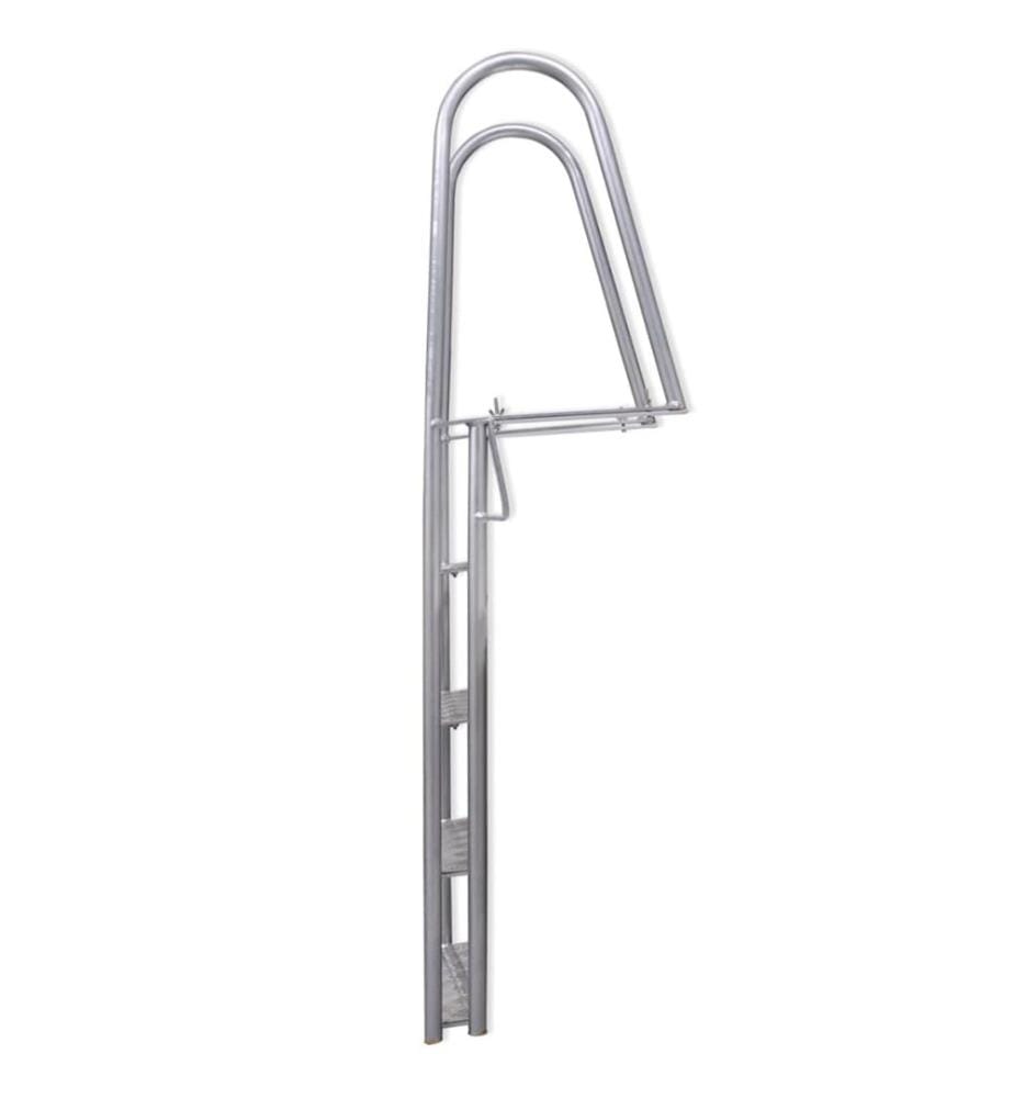 Steg-/Poolleiter 4-stufig Aluminium 167 cm